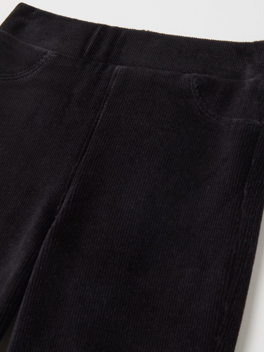 Treggings flare fit in corduroy_2