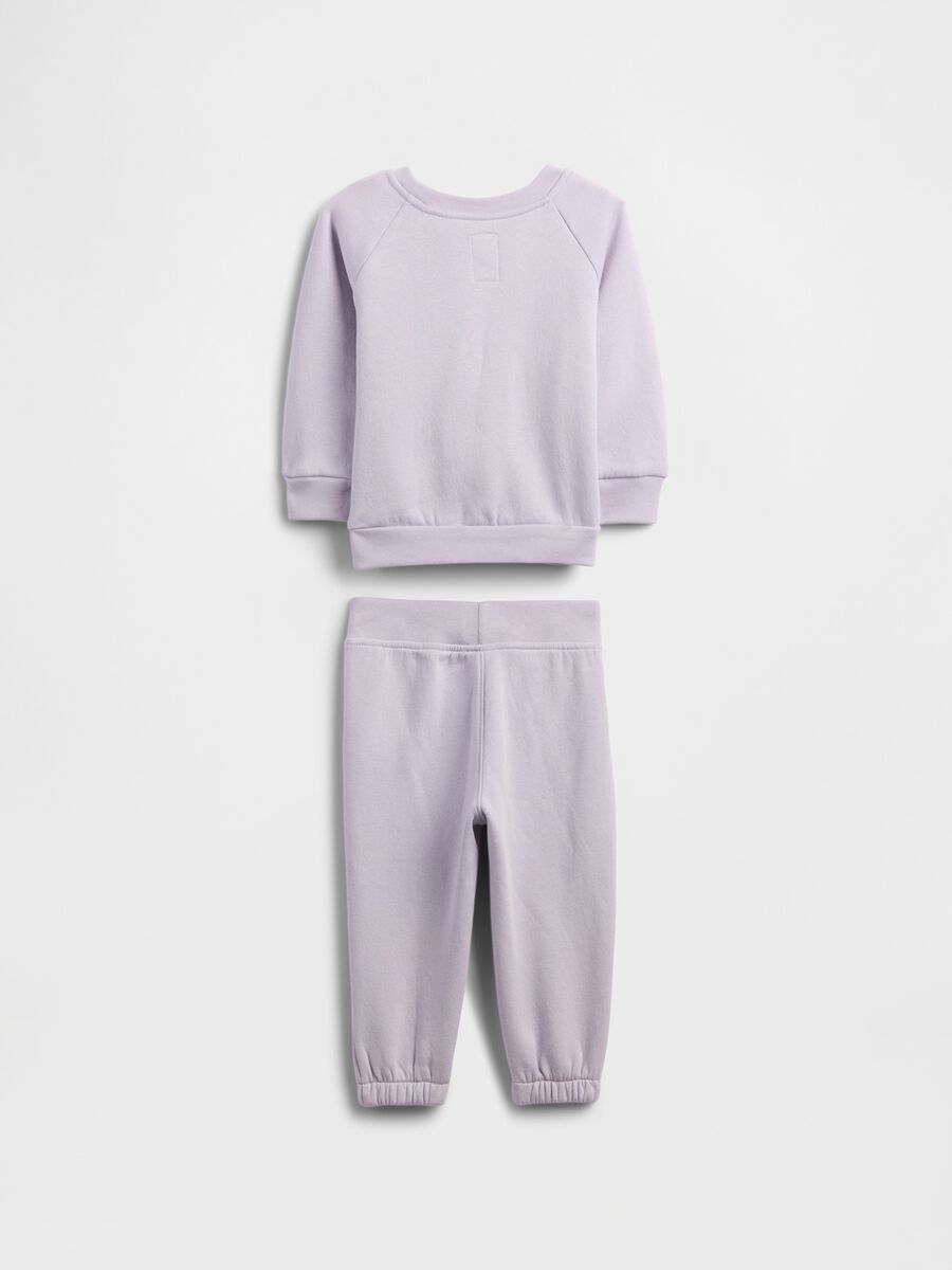 Purple cotton blend set_1