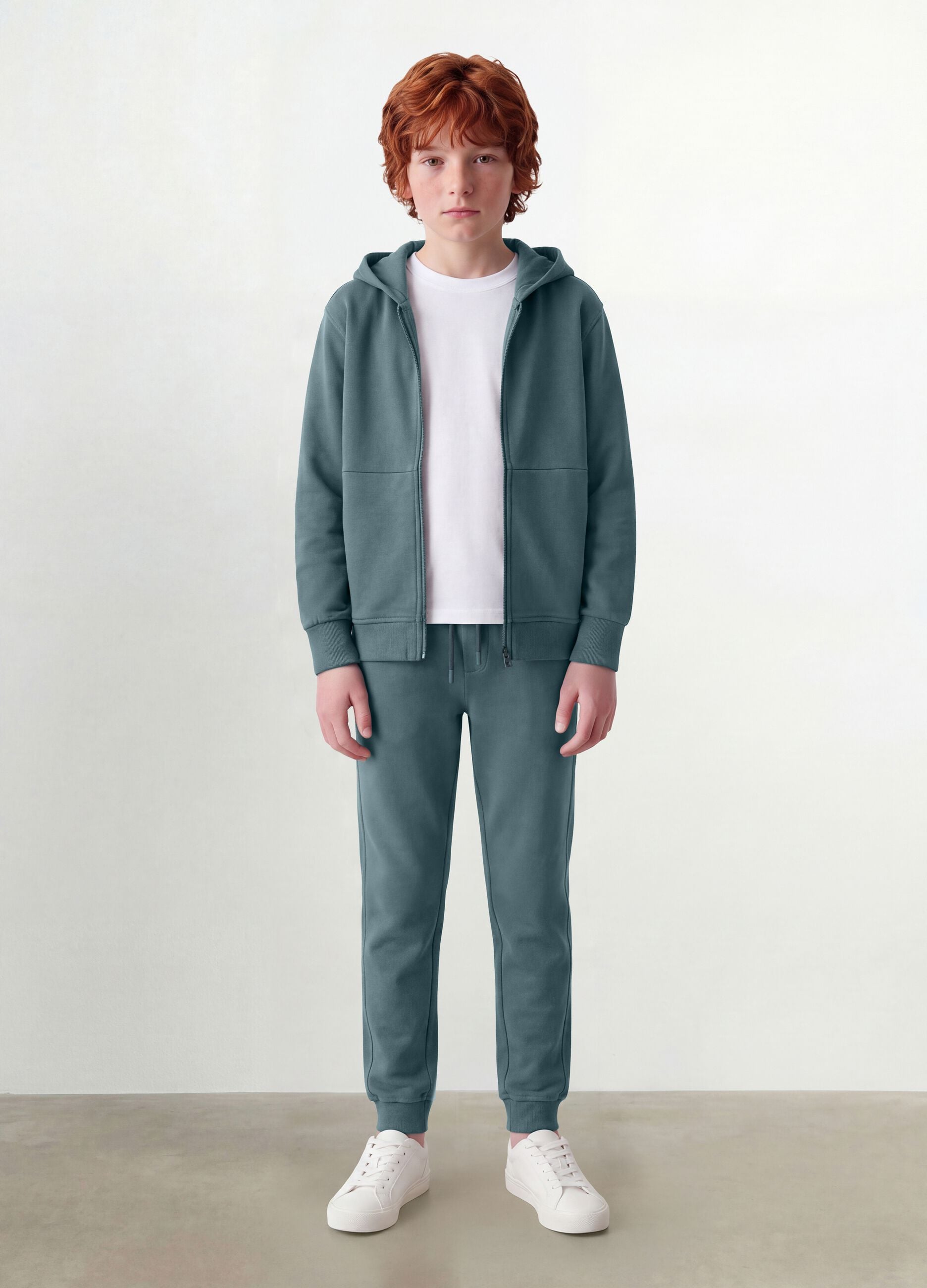 Blue organic cotton joggers