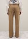 Dark Beige Straight Leg Trousers_2