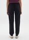 Pantaloni jogger neri regular fit con vita elasticizzata_2