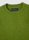 Green regular fit pullover with round neckline_1