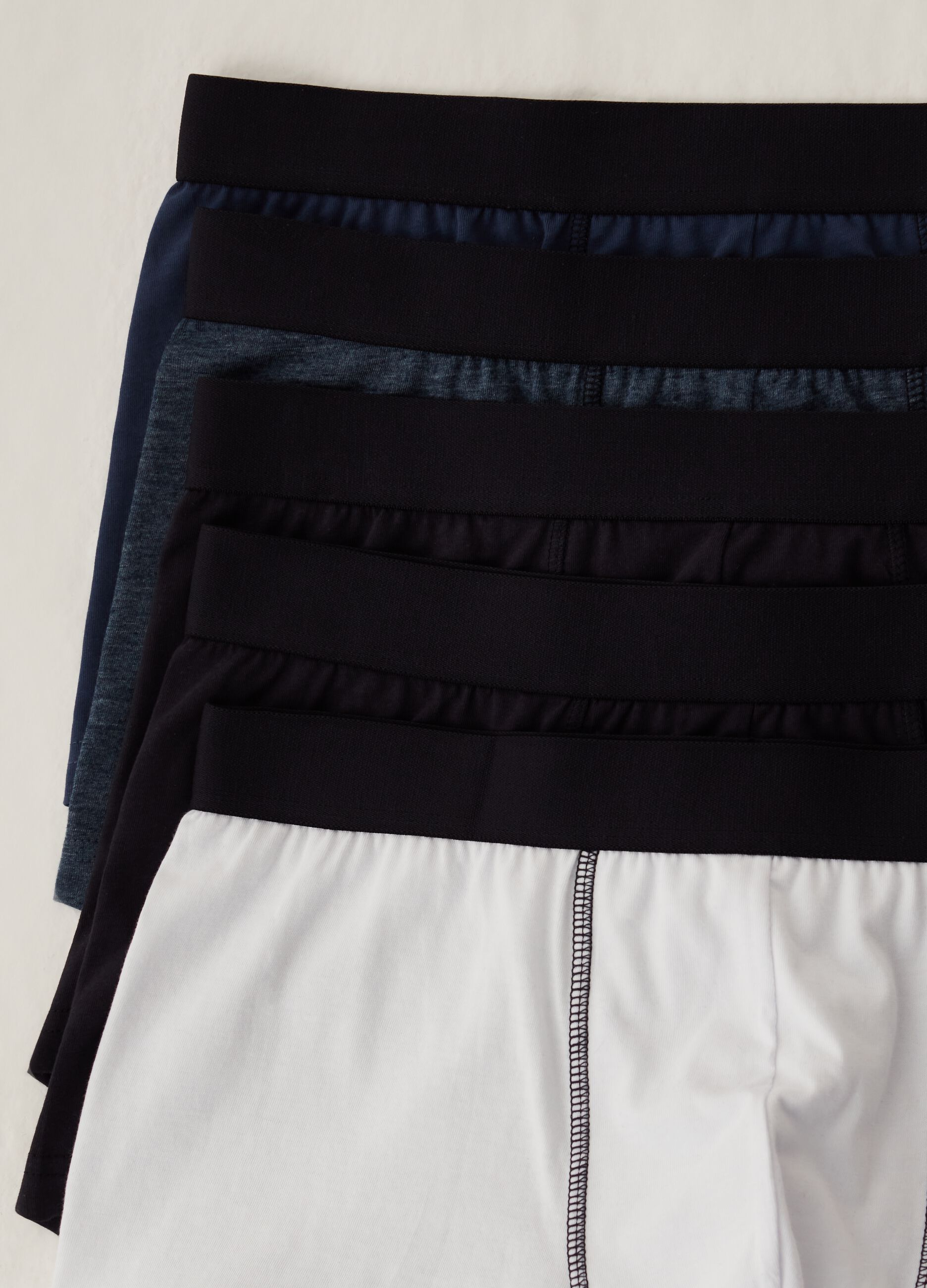 Set cinque boxer in cotone