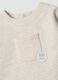 Beige two-piece organic cotton-blend set for baby_2
