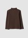 Light brown organic cotton turtleneck jumper_1