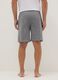 Grey pure cotton regular fit pyjama shorts_2