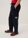 Boys' Regular Fit Blue Pure Cotton Jogger Trousers_2