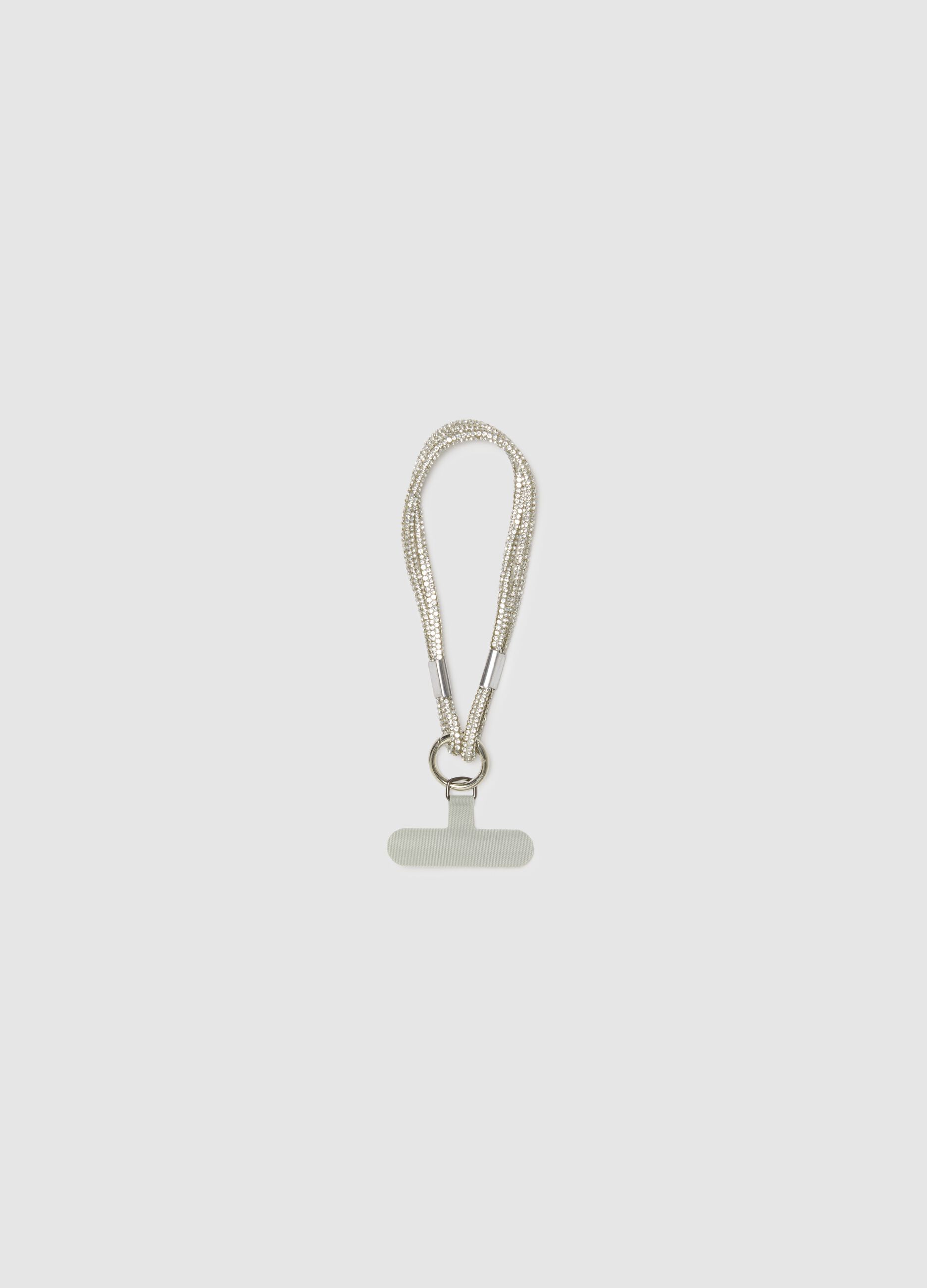 Multicolour Keyring with Sparkling Details