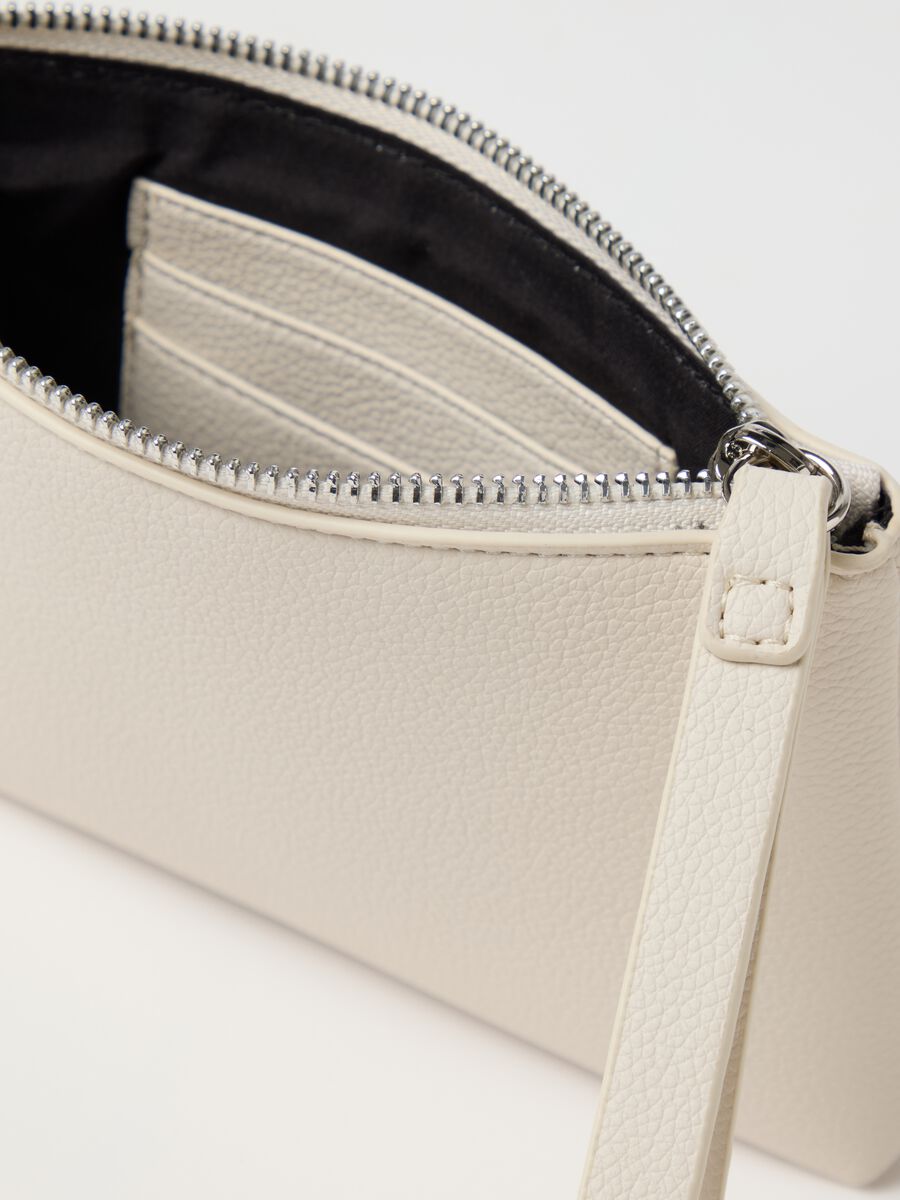 Textured-effect ecru clutch_2