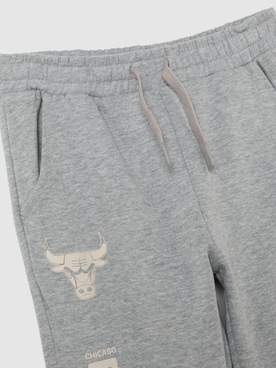 Pantaloni da bambino in misto cotone grigi vestibilità over_3