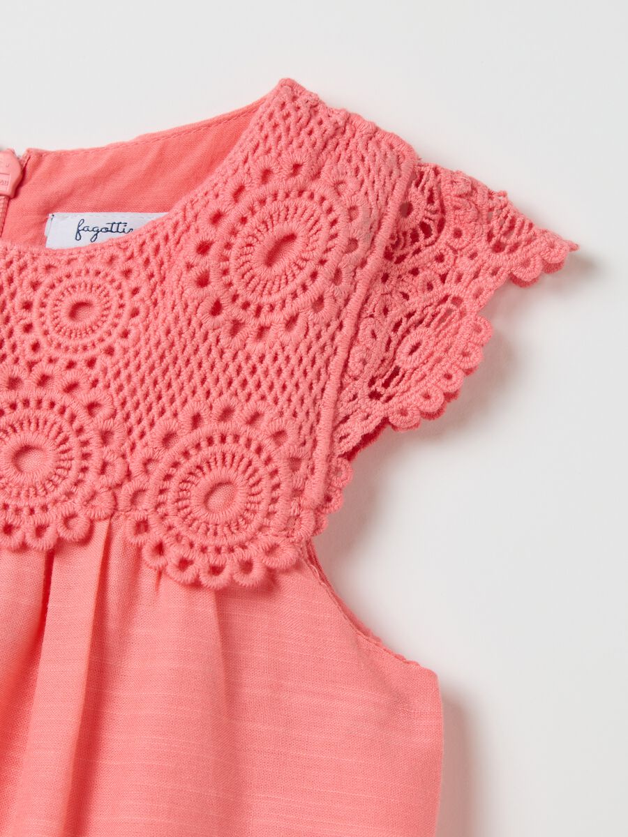 Pink dress in cotton and viscose_2