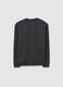 Dark grey pure cotton sweatshirt with print_1