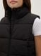 Black quilted girls' gilet regular fit water repellent_2