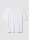 White pure cotton short-sleeve T-shirt, relaxed fit_4