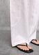 100% Linen Wide-Leg Trousers White_5