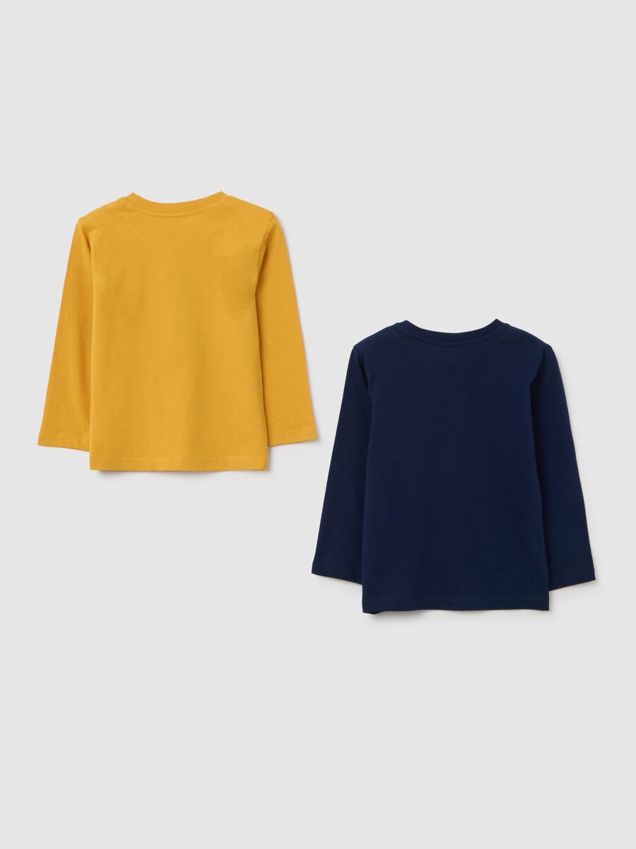 Blue Long-Sleeve Cotton Shirt_1
