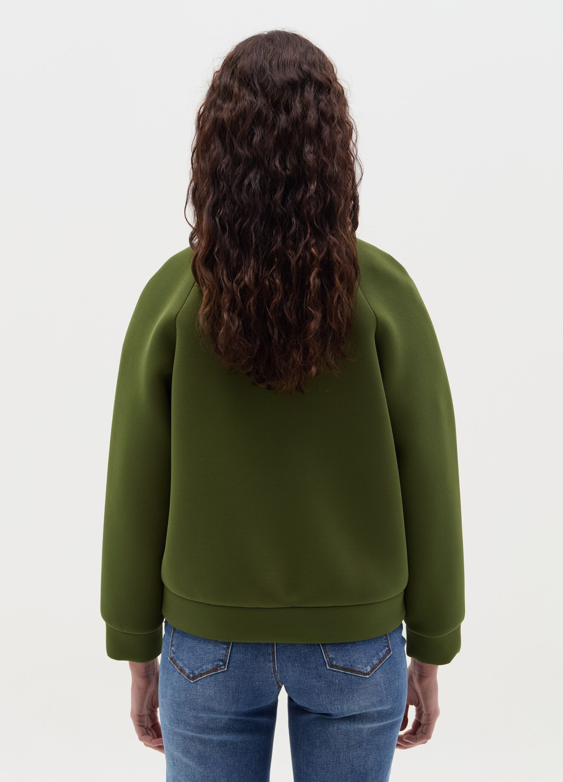 Full-zip bomber jacket