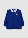 Children's school jacket in blue cotton blend with Super Mario logo_0
