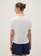 White pure cotton V-neck relaxed-fit T-shirt_3