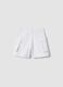 Shorts cargo bianchi in cotone elasticizzato da bambina_4