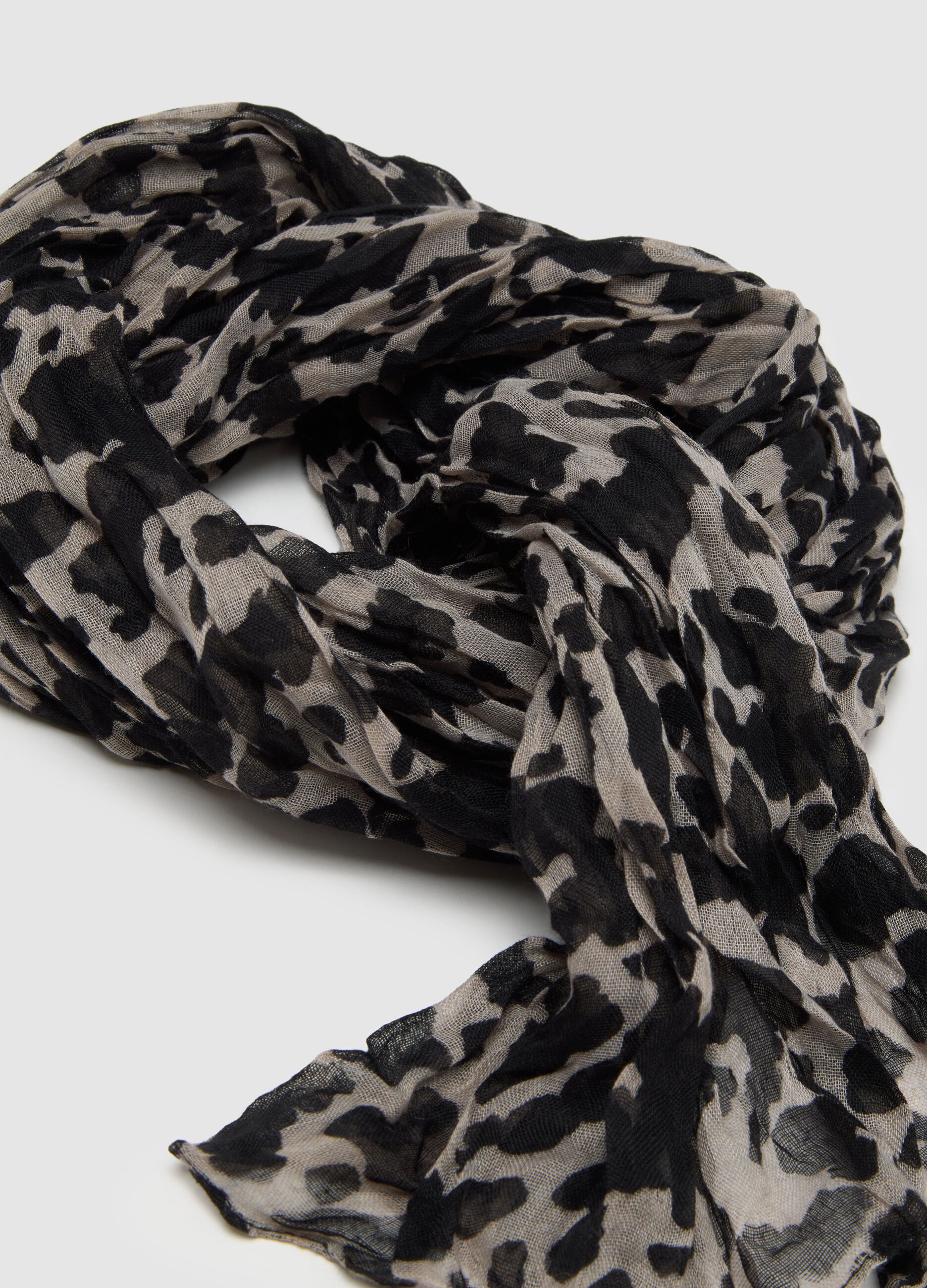 Multicolour Leopard Mixed Scarf