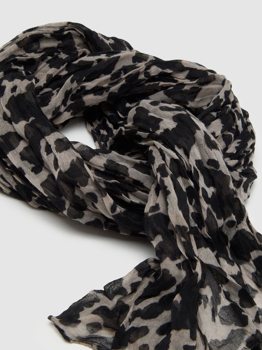 Multicolour Leopard Mixed Scarf_2