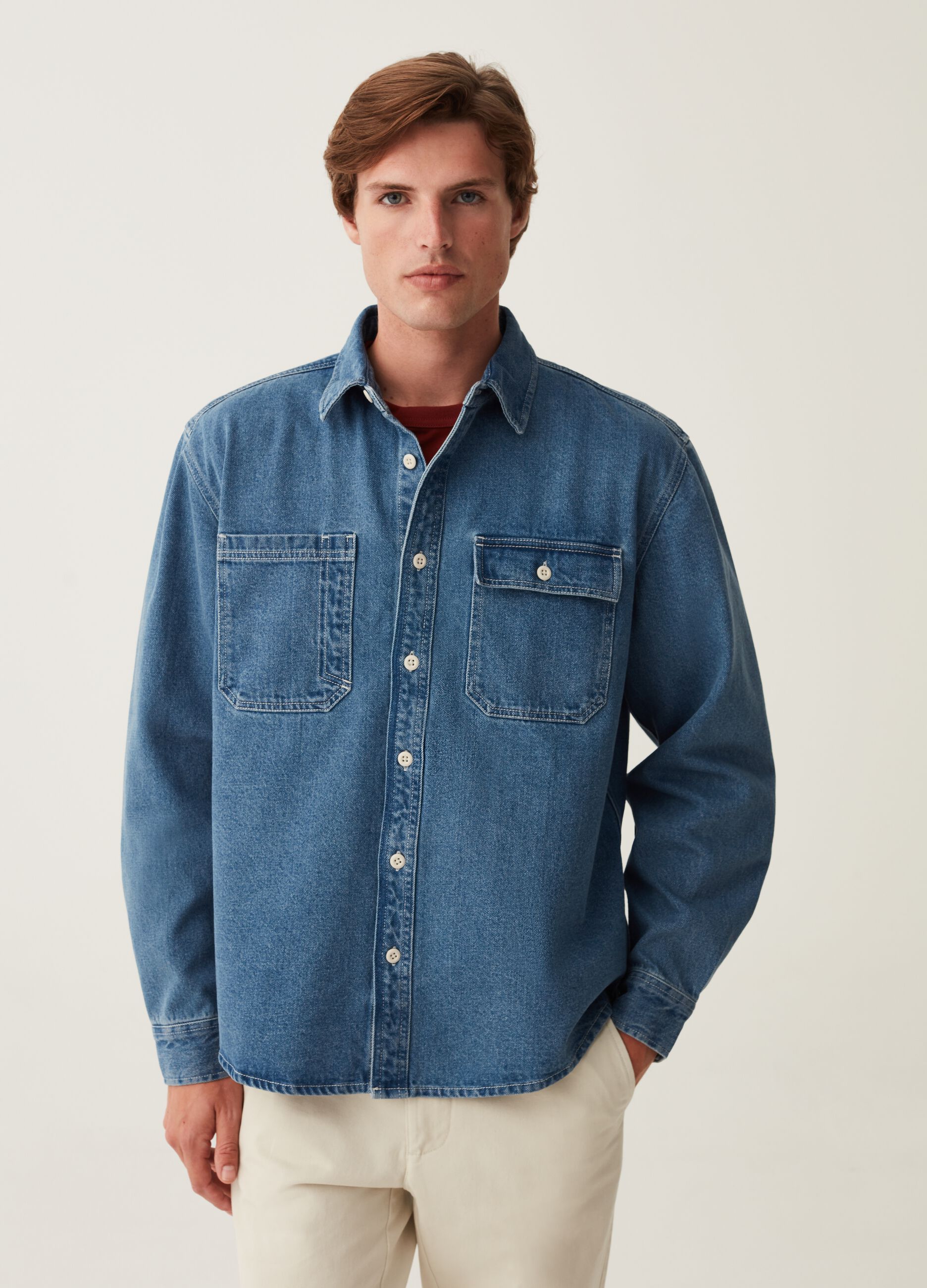 Camicia workwear in denim_1