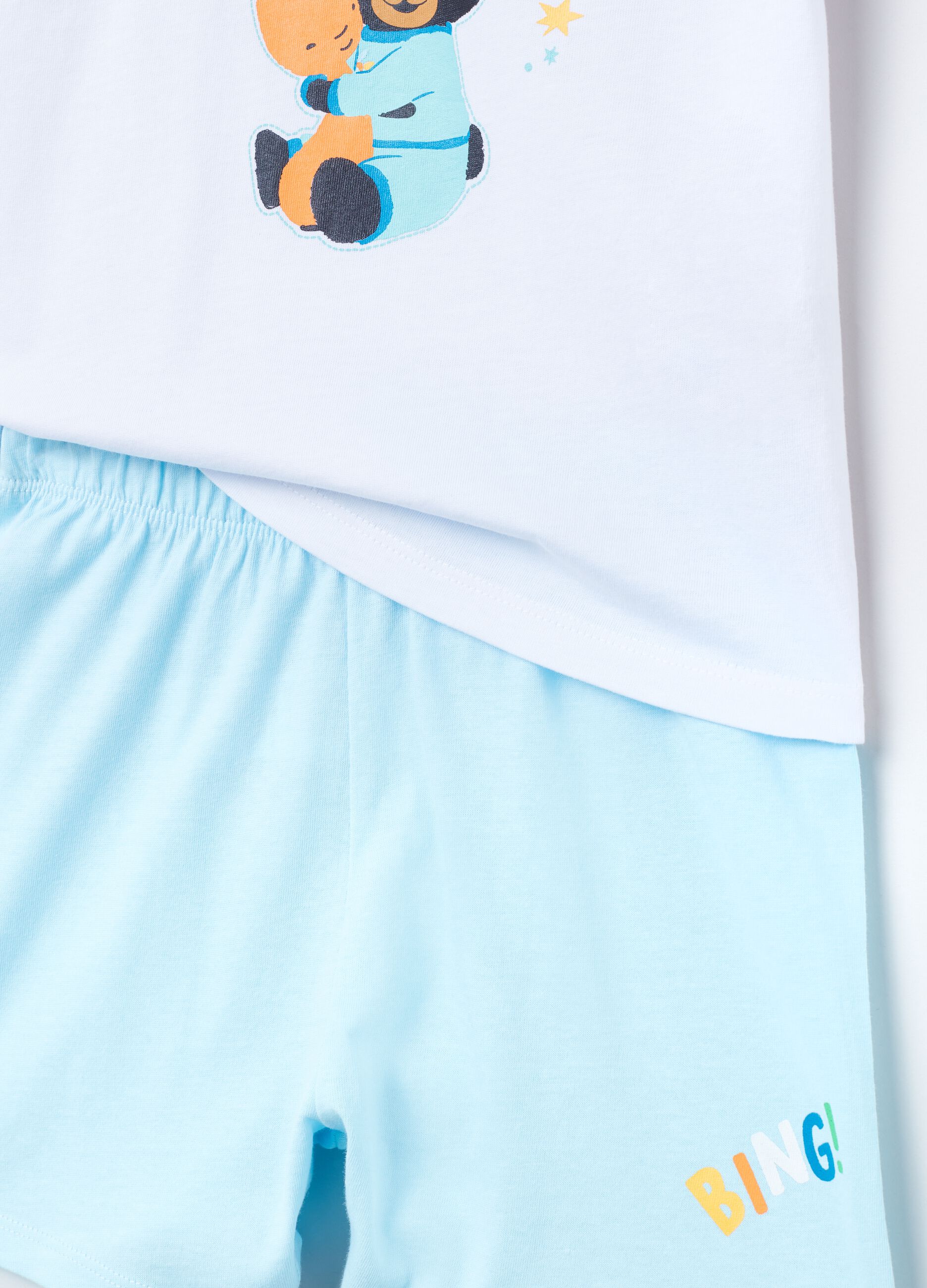 Short cotton pyjamas with Bing print