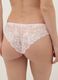 Beige regular fit briefs with lace inserts_2