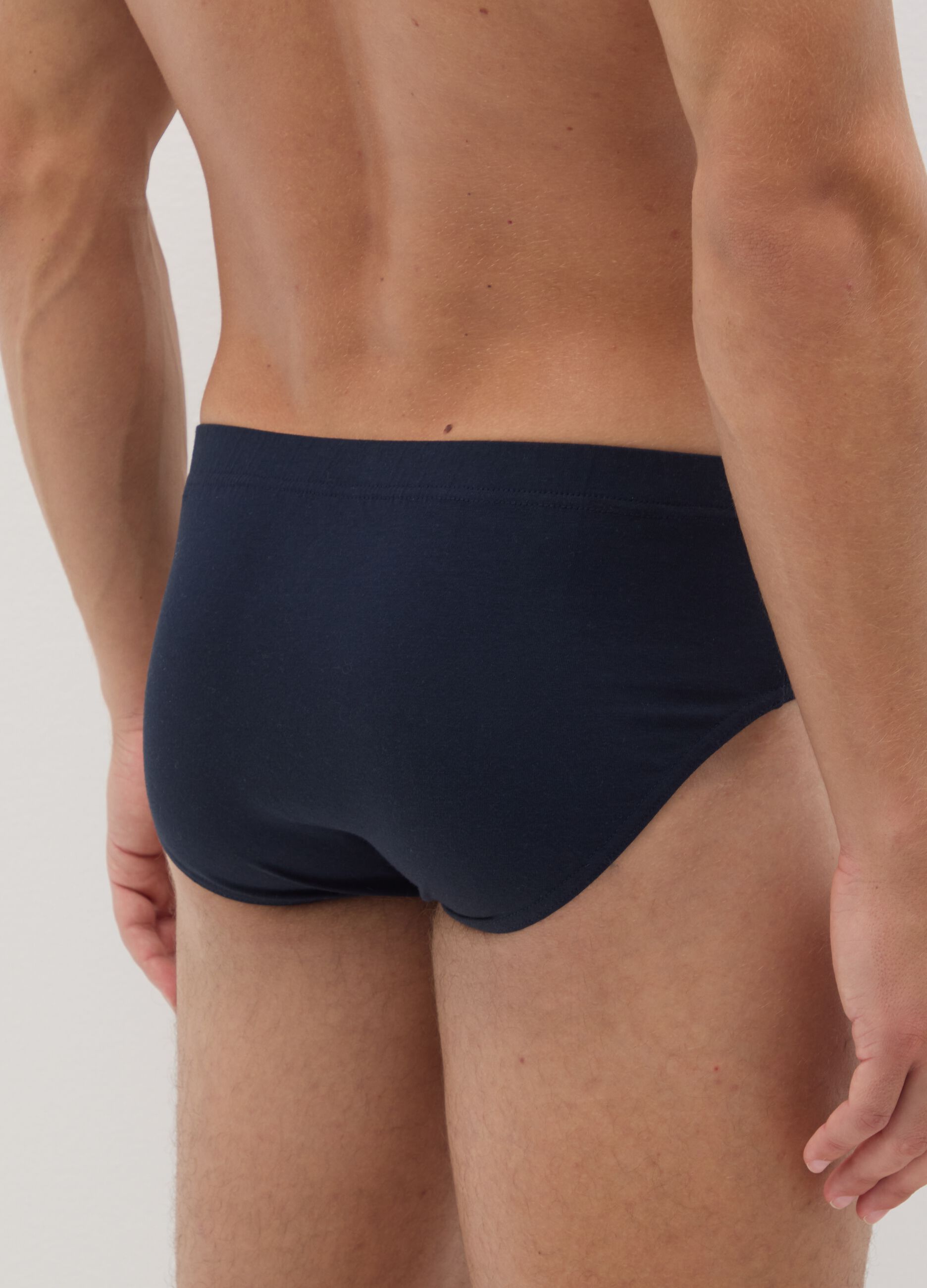 Blue cotton briefs regular fit