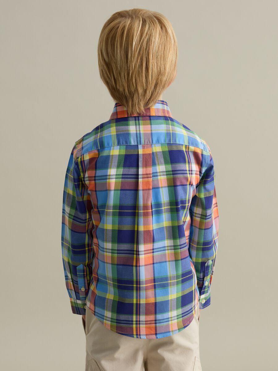 Cotton shirt with check pattern_1