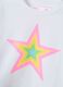 Girls' white stretch cotton boxy fit t-shirt with star_2