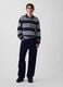 Light grey striped stretch cotton polo_1
