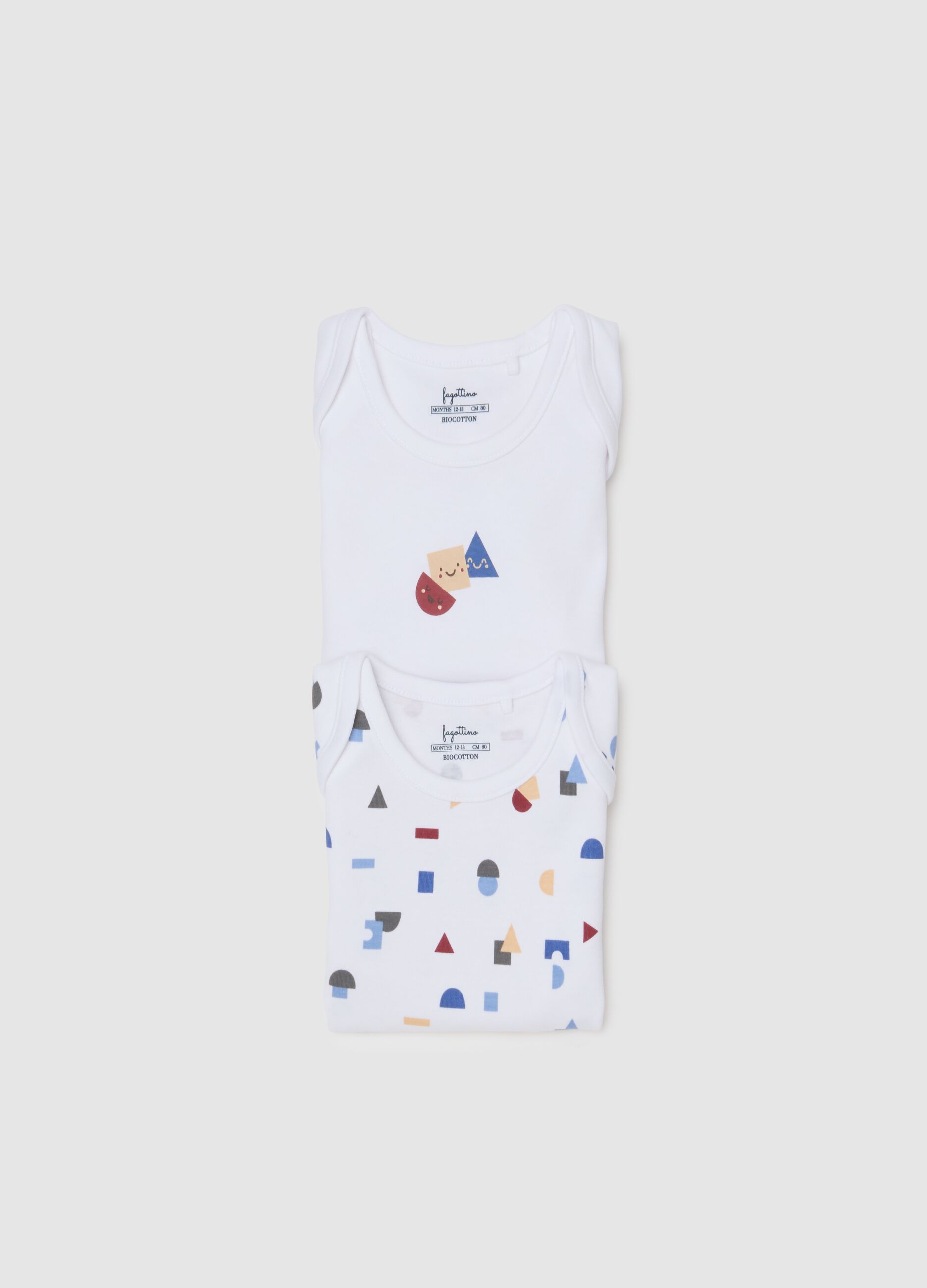 Baby Bodysuit in Pure Multicolour Cotton