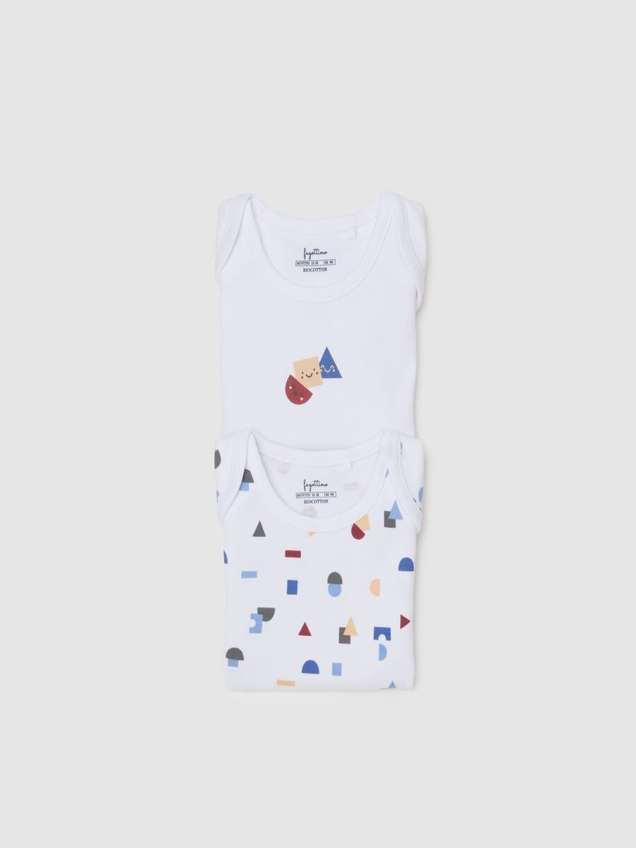 Baby Bodysuit in Pure Multicolour Cotton_2
