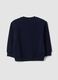 Blue oversized sweatshirt in pure organic cotton with print_2