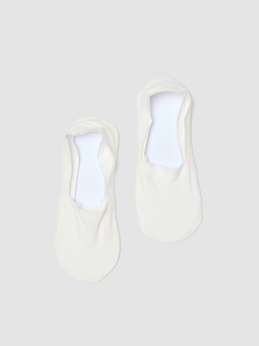 2-pack of white organic cotton invisible socks_0