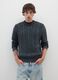 Maglione in puro cotone grigio regular fit_1