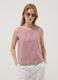 Pink top in viscose, cotton and linen blend, regular fit_2