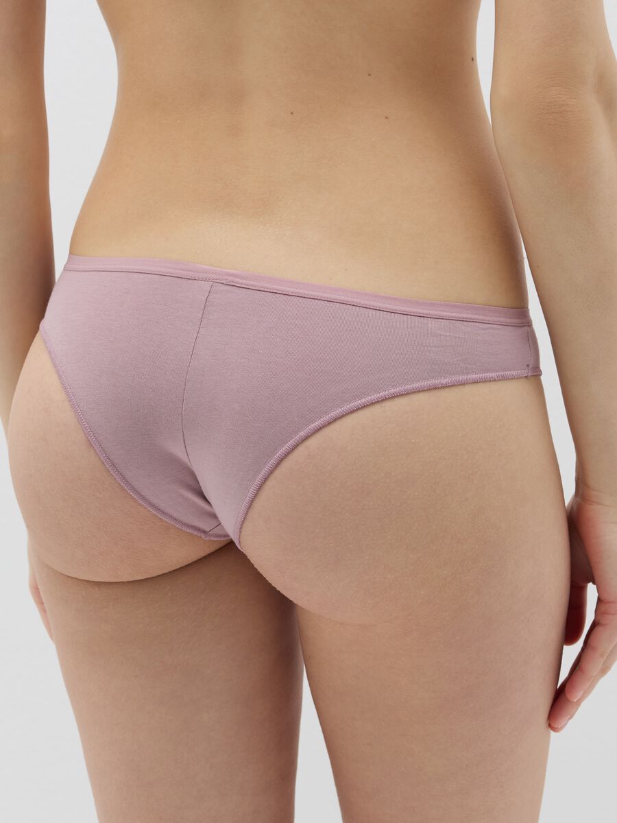 Five-pack Brazilian-cut briefs in stretch cotton with print_3