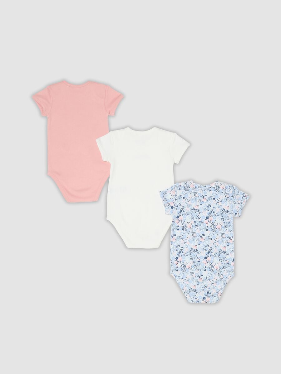 Tripack di body multicolor in puro cotone per neonata_1
