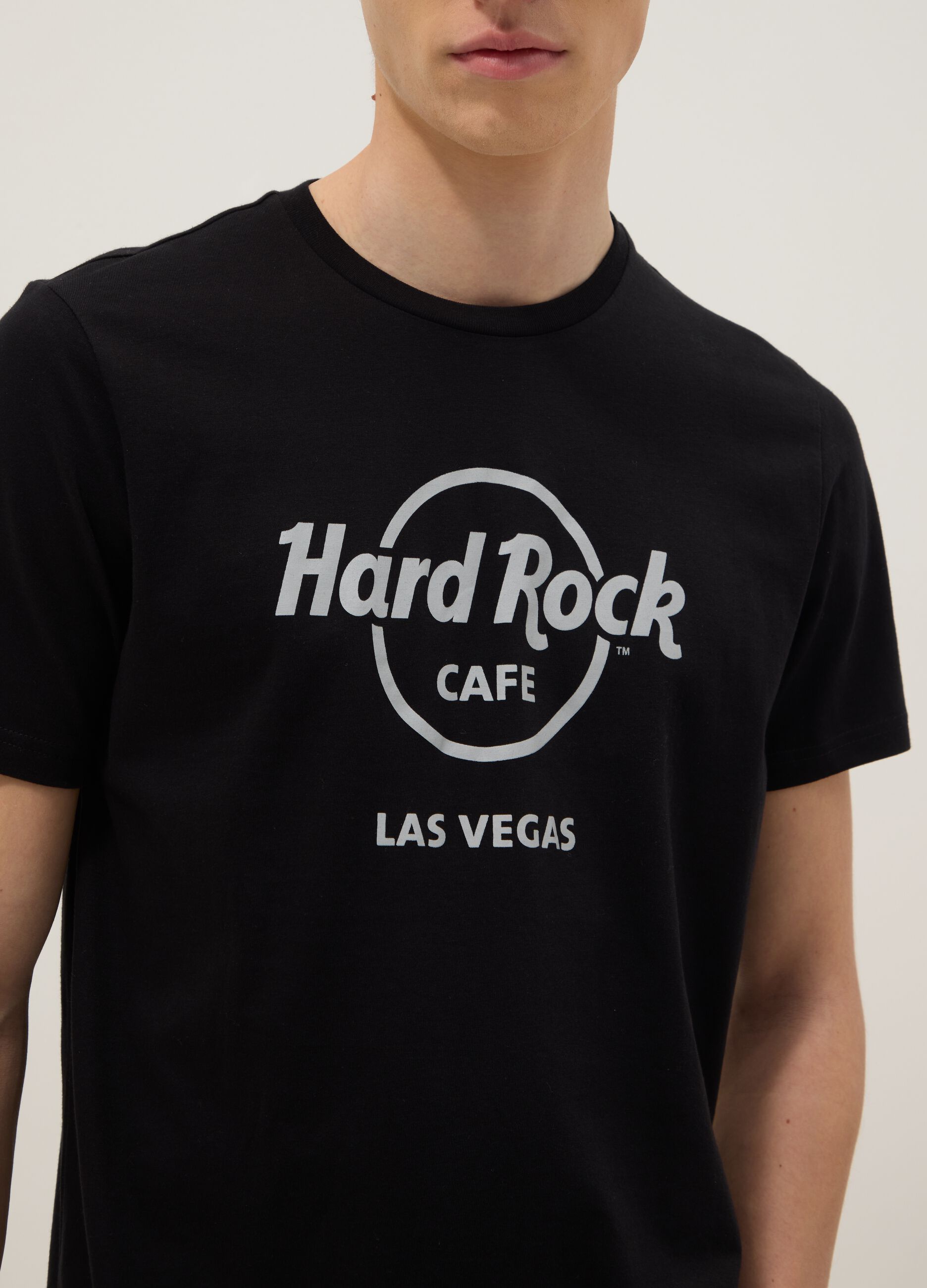 Black Hard Rock Cafe regular-fit pure cotton T-shirt