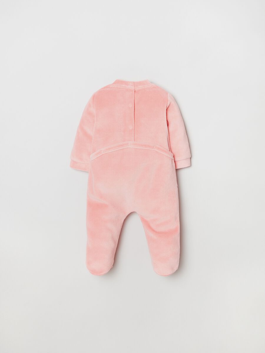 Tutina in velour con ricamo Winnie the Pooh_1