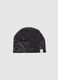 Stretch Black Cotton Hat for Girls_0