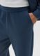 Blue Regular Fit Joggers_3