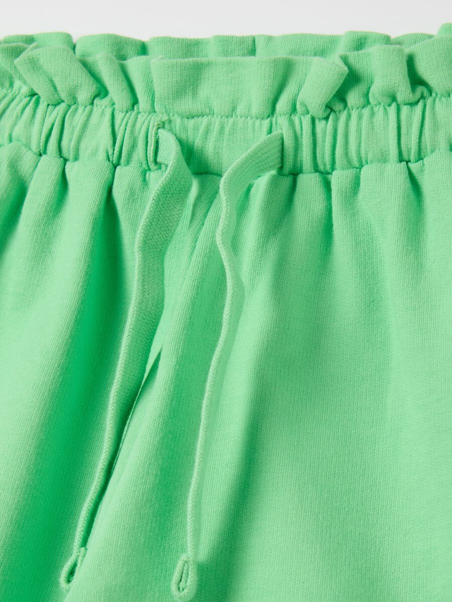 OVS Kids Green Shorts in Pure Cotton_2