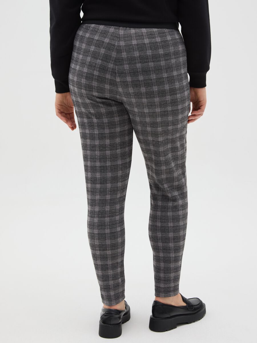 Leggings a quadri multicolor slim fit_2