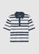 White and blue striped cotton polo shirt_4