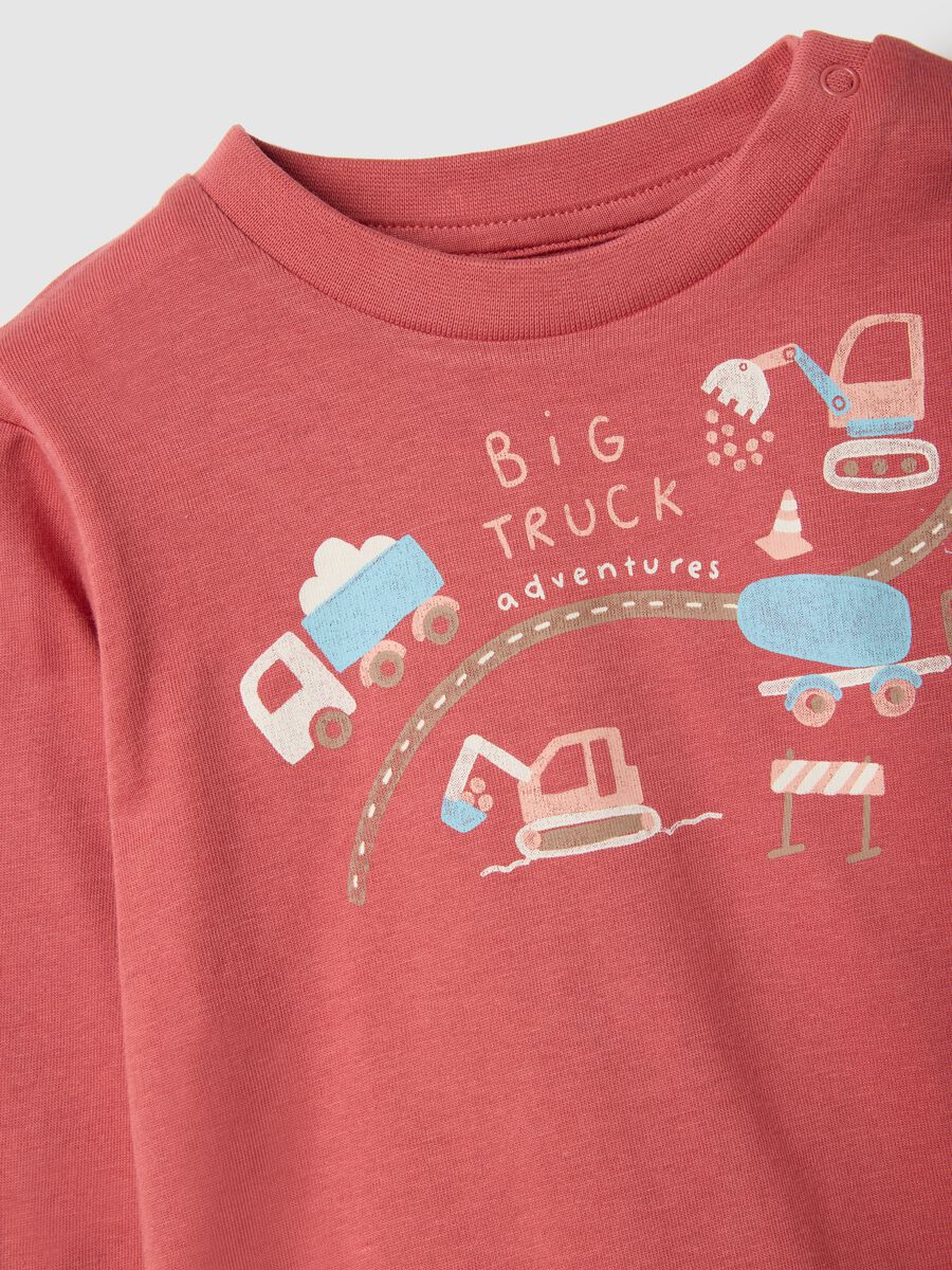 Newborn's multicolour striped pyjamas in pure cotton regular fit_3