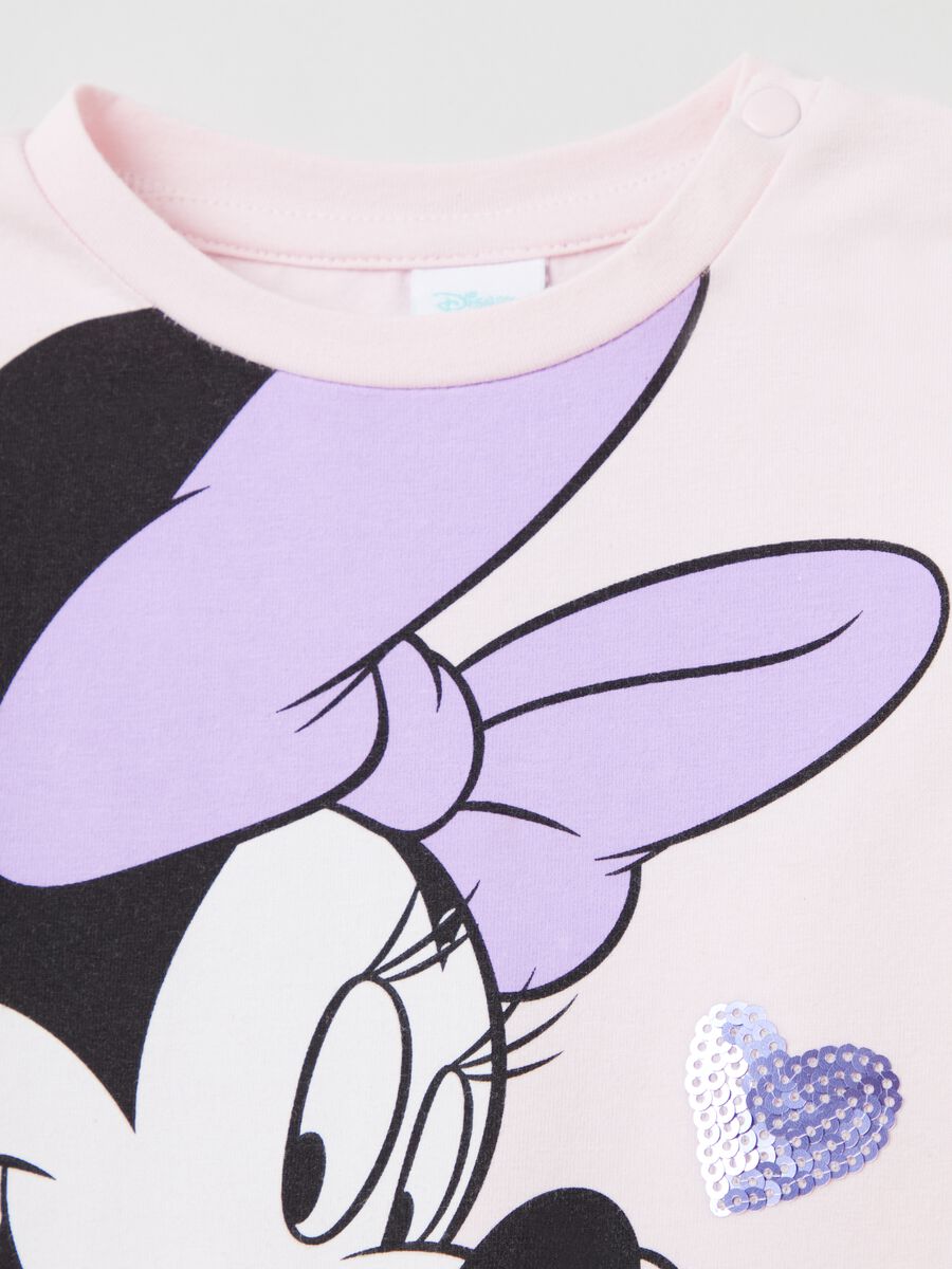 T-shirt a maniche lunghe stampa Minnie_2